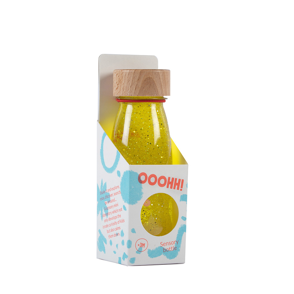 PETIT BOUM - Sensorikspielzeug "Float Bottle yellow"