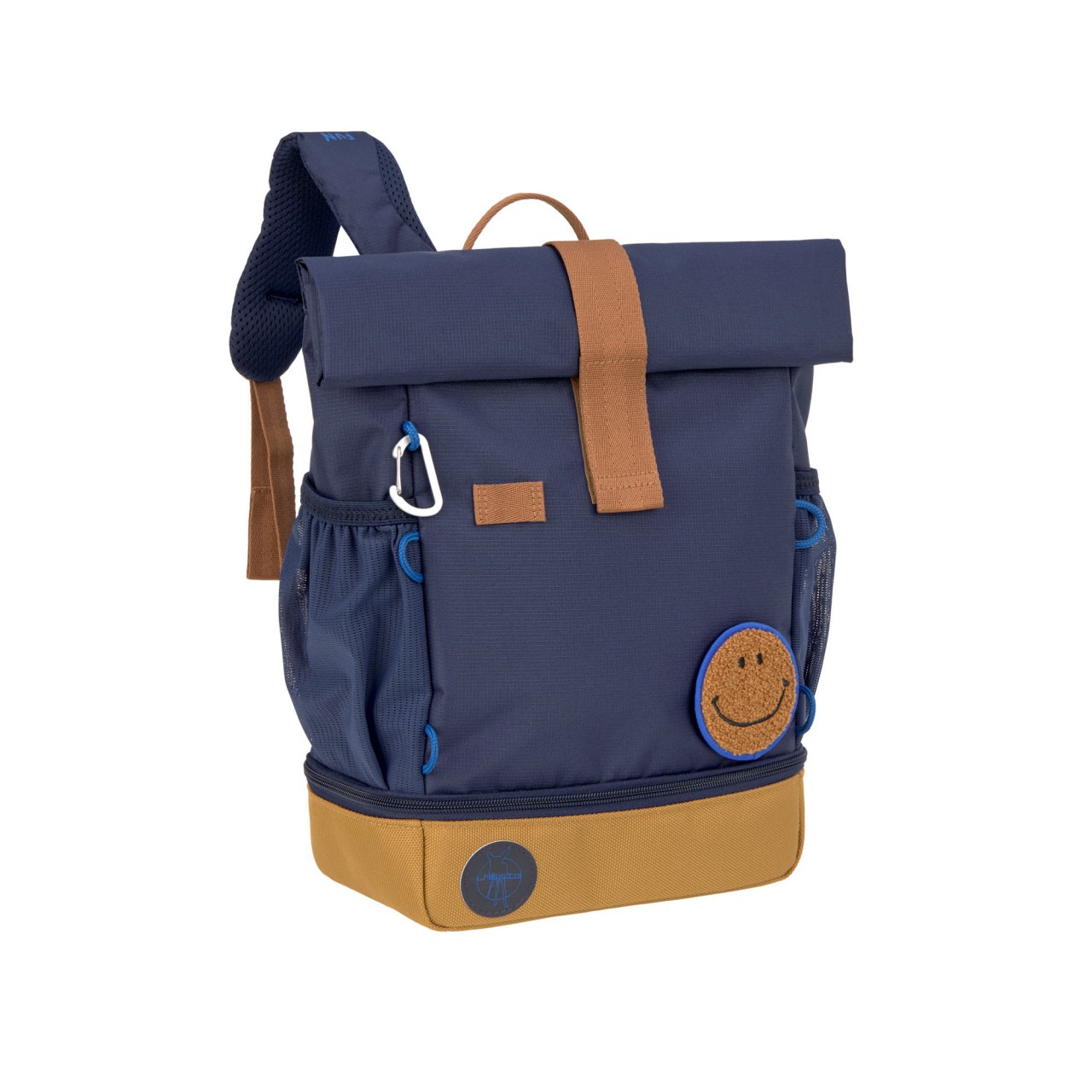 LÄSSIG - Kindergartenrucksack Rolltop Little Gang Dunkelblau