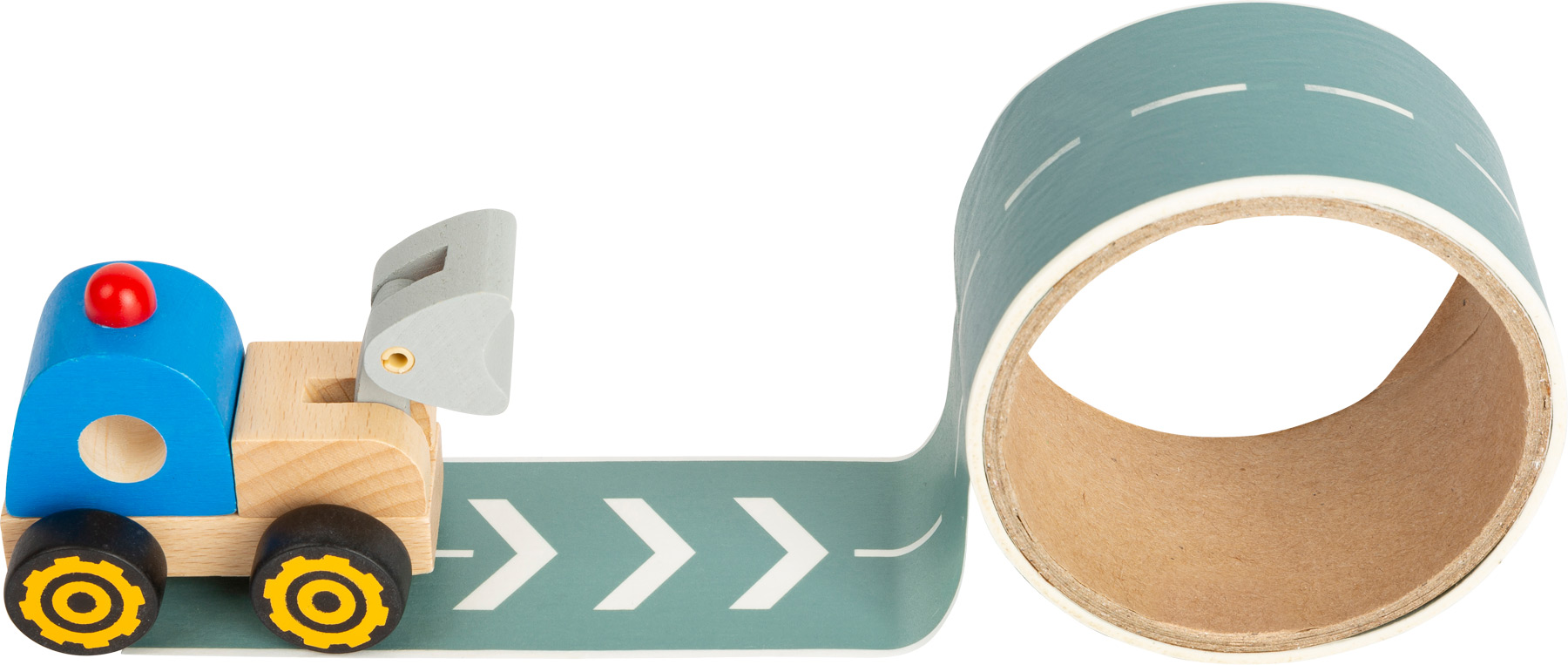 Holztruck blau Radlader