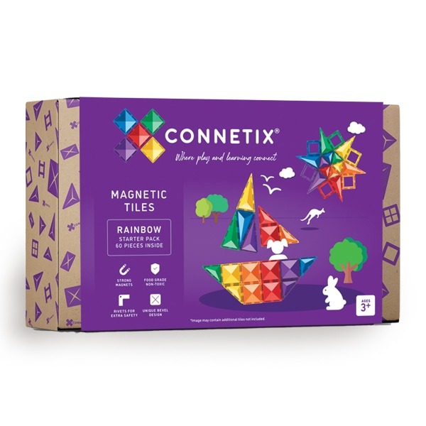 connetix - Magnetbausteine Rainbow Starter Pack 60-tlg.