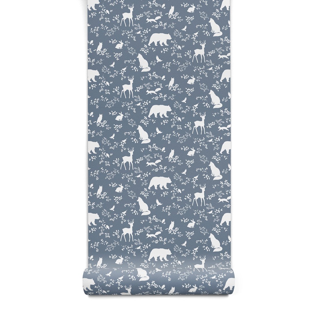 tapeta-forest-animals-blue-01 PASTELOWELOVE - Kindertapete "Forest Animals" blau