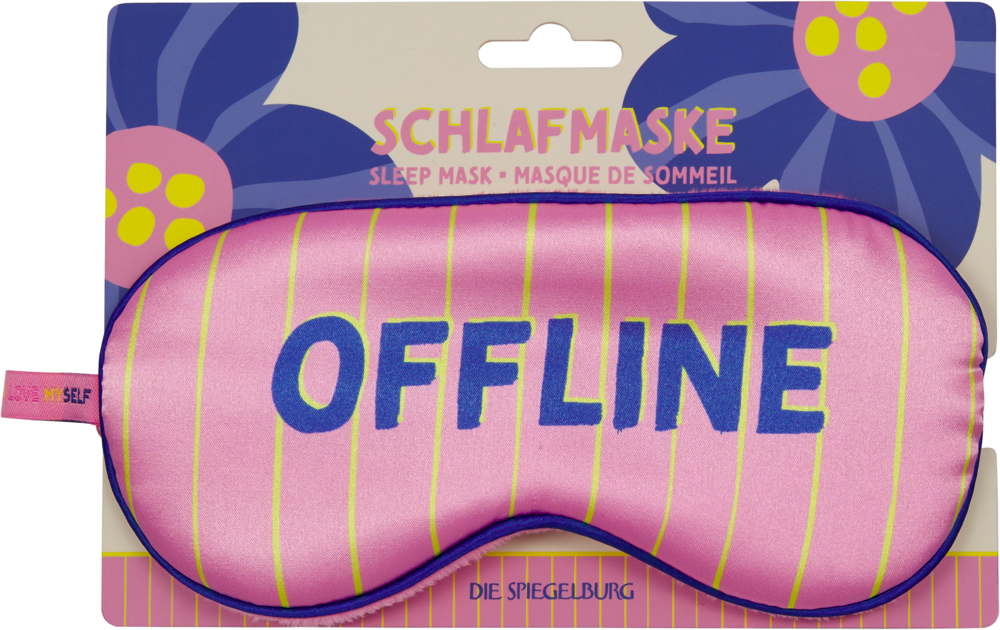 Spiegelburg - Schlafmaske rosa "Offline"