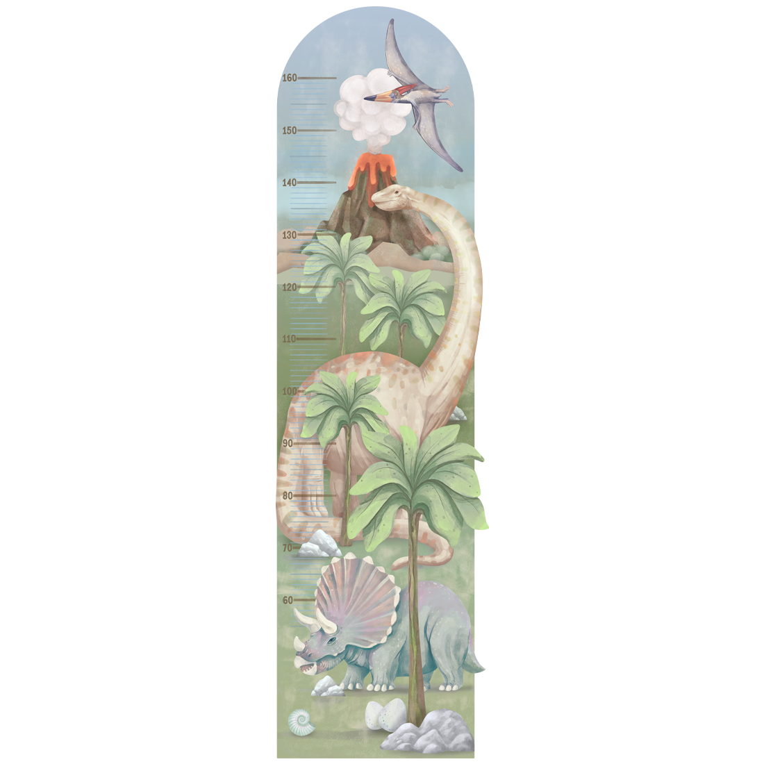 naklejka-miarka-dinozaury-06 PASTELOWELOVE - Wandsticker Messlatte Dinosaurier