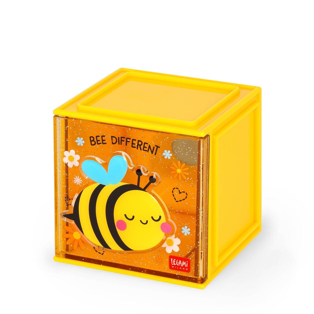 Legami - Erweiterbare Schreibtischbox - Cutie Cube Biene  Legami - Erweiterbare Schreibtischbox - Cutie Cube Biene