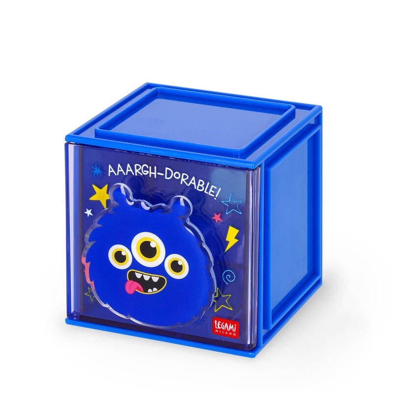 Legami - Erweiterbare Schreibtischbox - Cutie Cube Monster