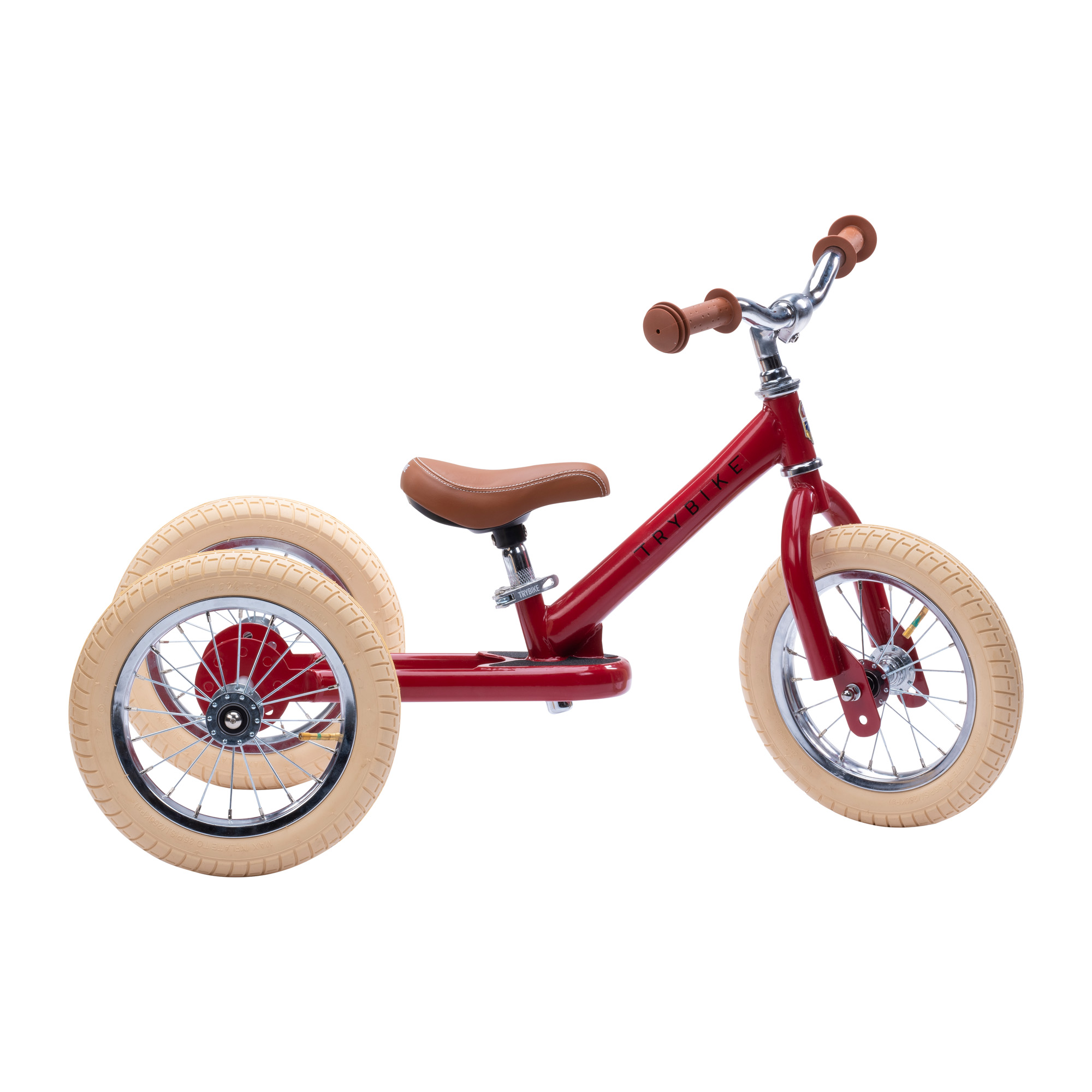 TRYBIKE - Laufrad 2-in-1 Steel Vintage red