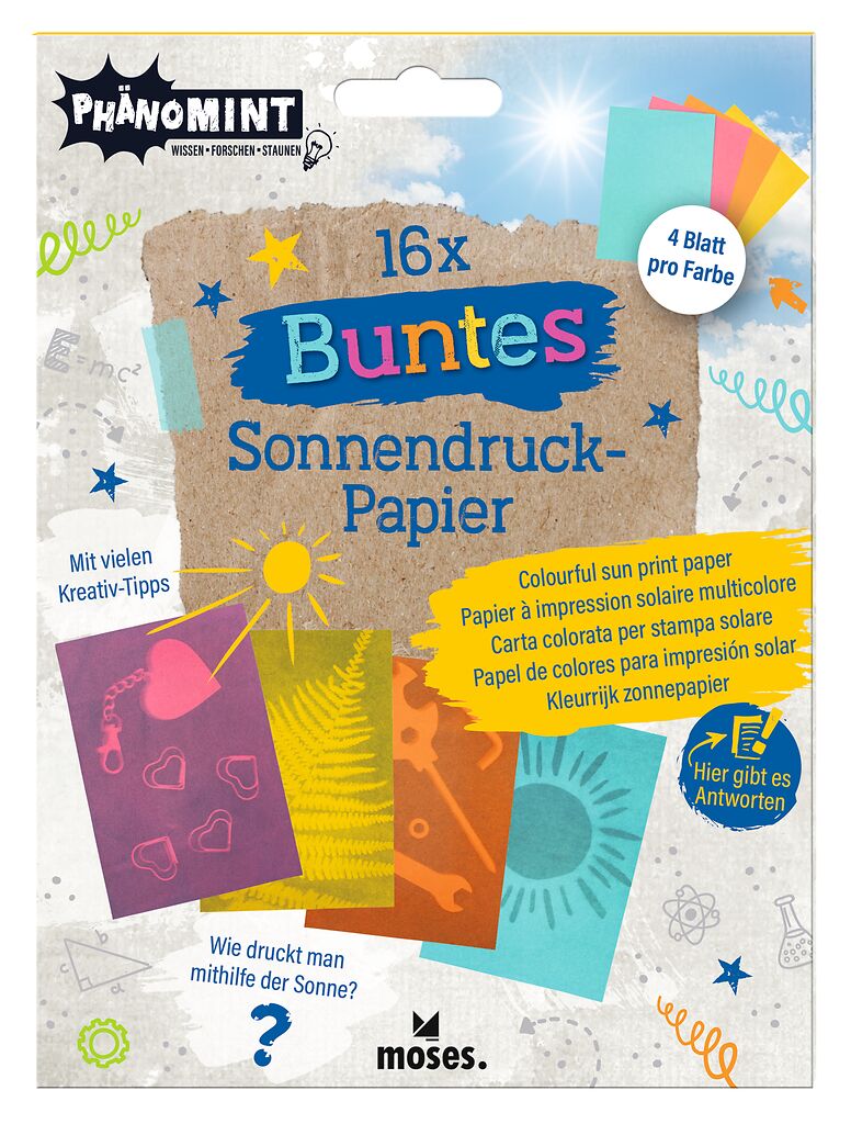 moses - PhänoMINT Buntes Sonnendruckpapier