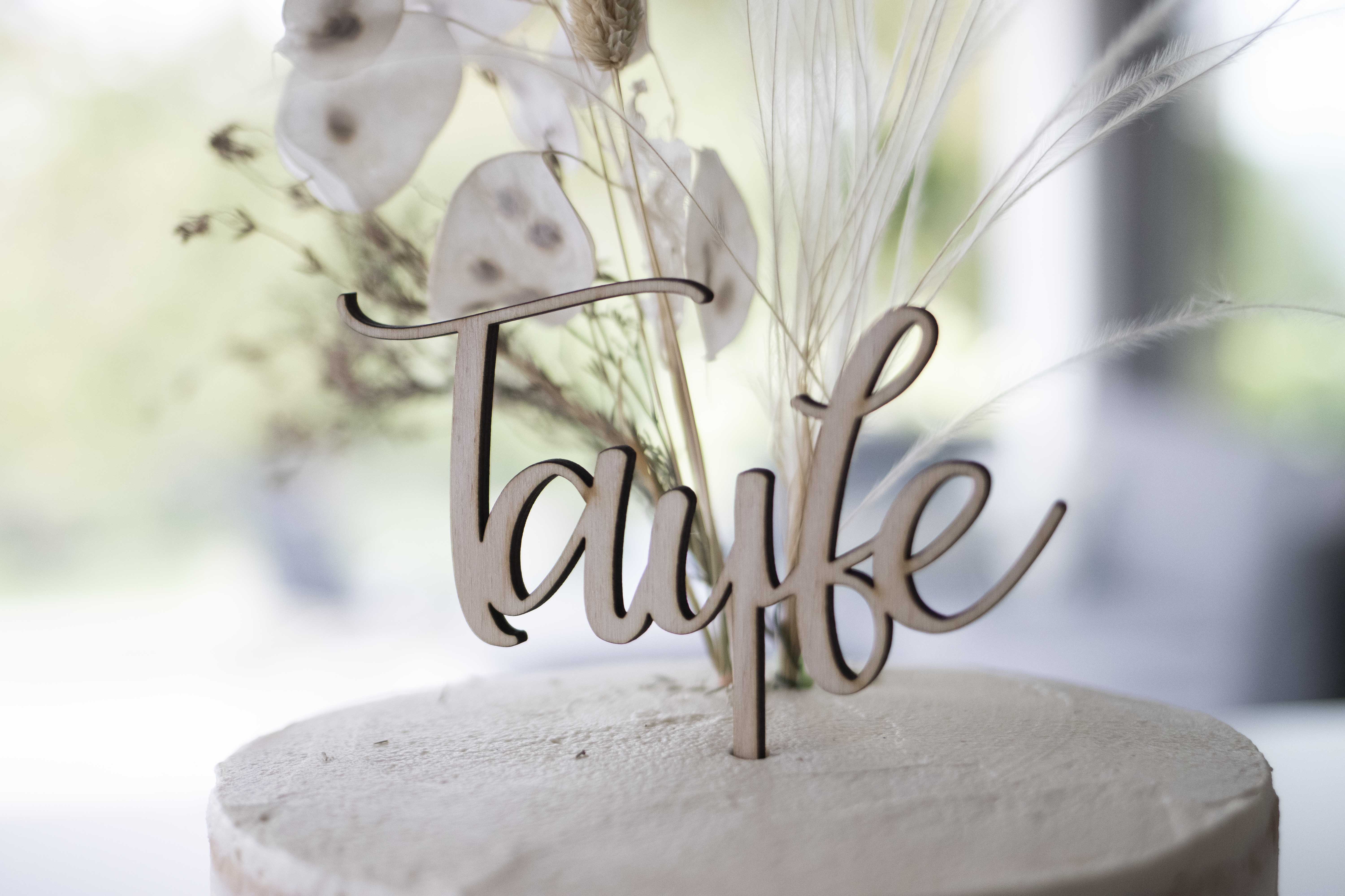 Invy Design - Cake Topper "Taufe"