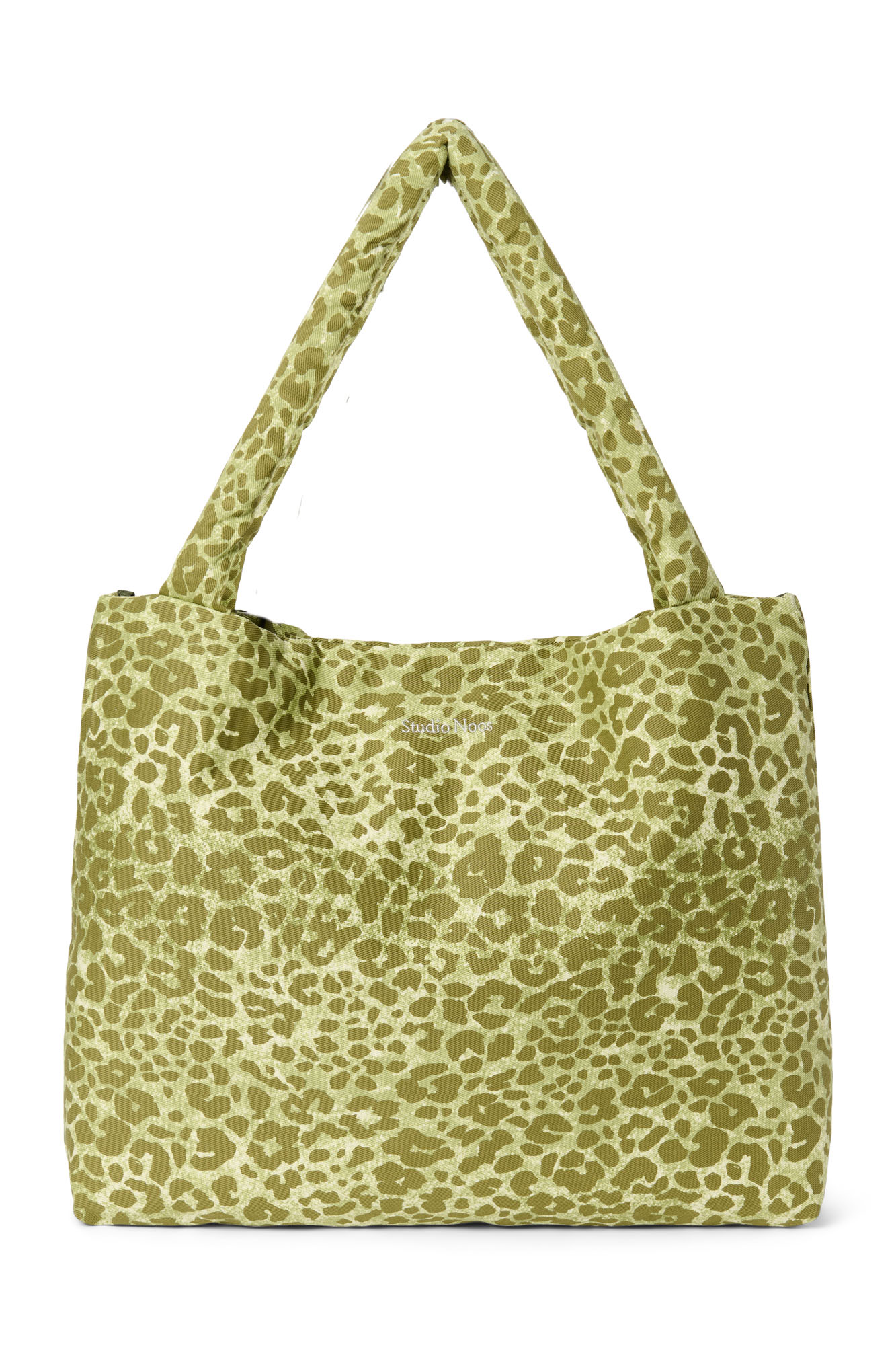 Studio Noos - Tasche Cotton Green Leopard