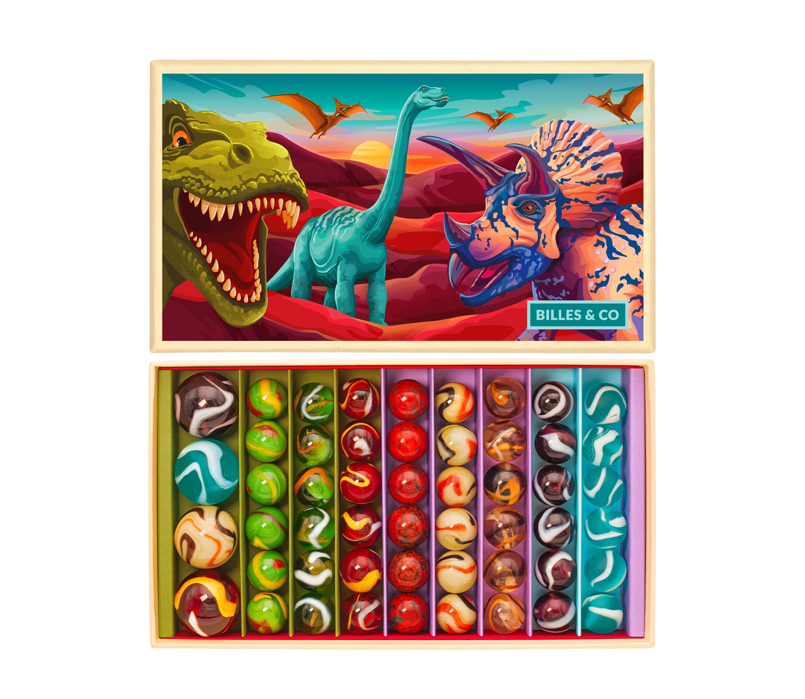 Billes & Co - Murmelbox maxi Dinosaurier