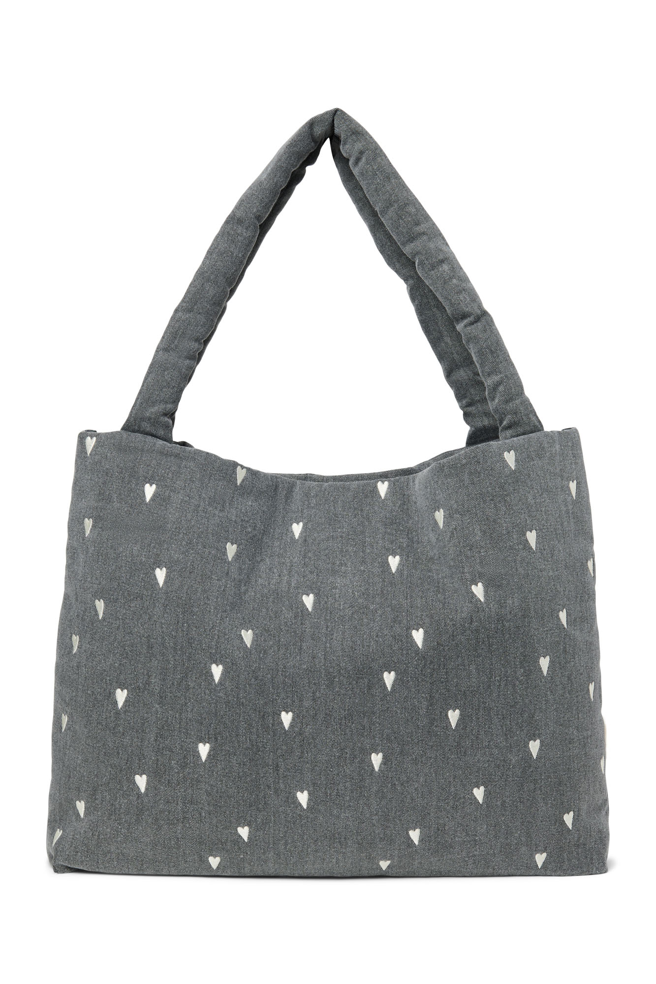 Studio Noos - Tasche Grey Denim Hearts Studio Noos - Tasche Grey Denim Hearts