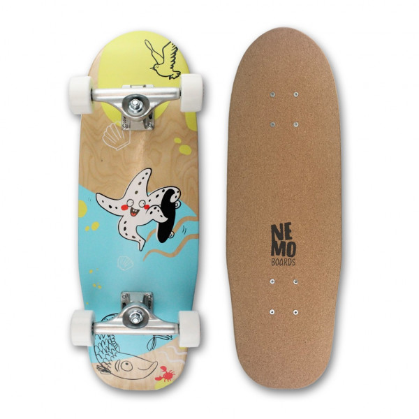 NEMO BOARDS - Kinder Skateboard Kork Softgrip - Oceano