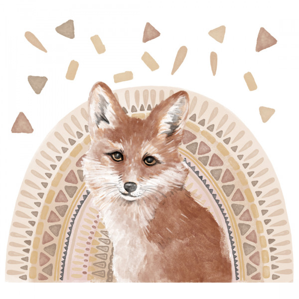 PASTELOWELOVE - Wandsticker Fox