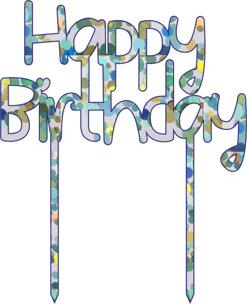 Invy Design - Cake Topper "Happy Birthday"