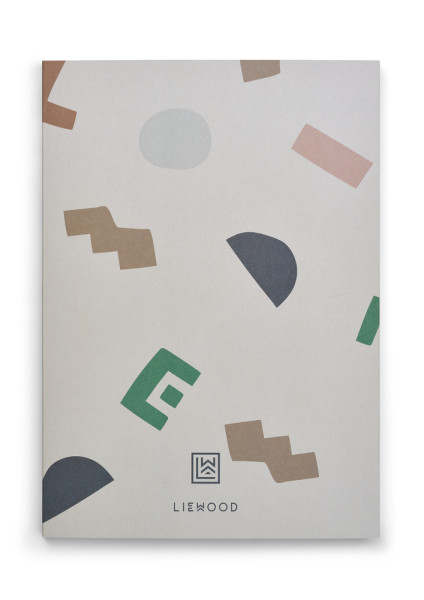 Liewood - Notizbuch Jae Graphic alphabet/sandy