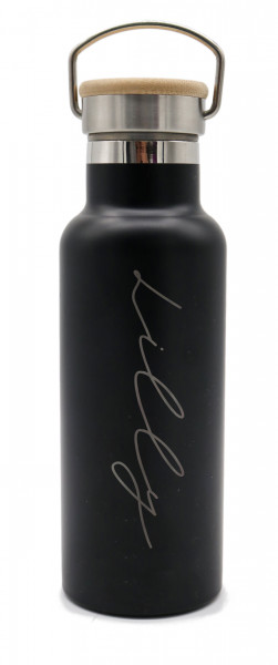 Invy Design - Trinkflasche schwarz 500ml mit Namen