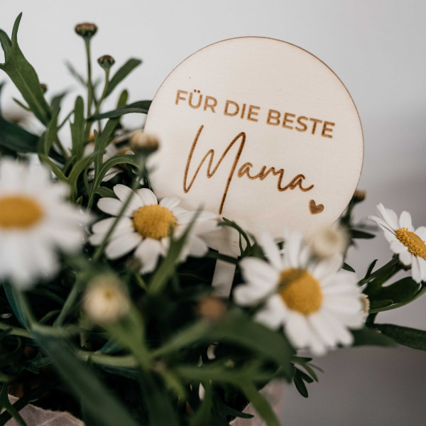 Invy Design - Blumenstecker "Für die beste Mama"