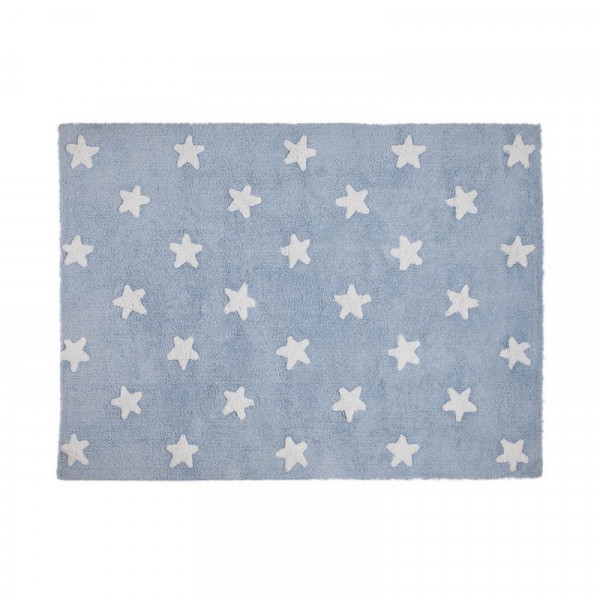 Lorena Canals - Teppich "Stars" Blue/White 120 x 160