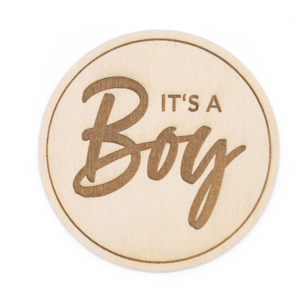 Invy Design - Holzschild "It's a boy"