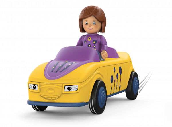 Toddys - Spielauto mit Figur "Zoe Zoomy"