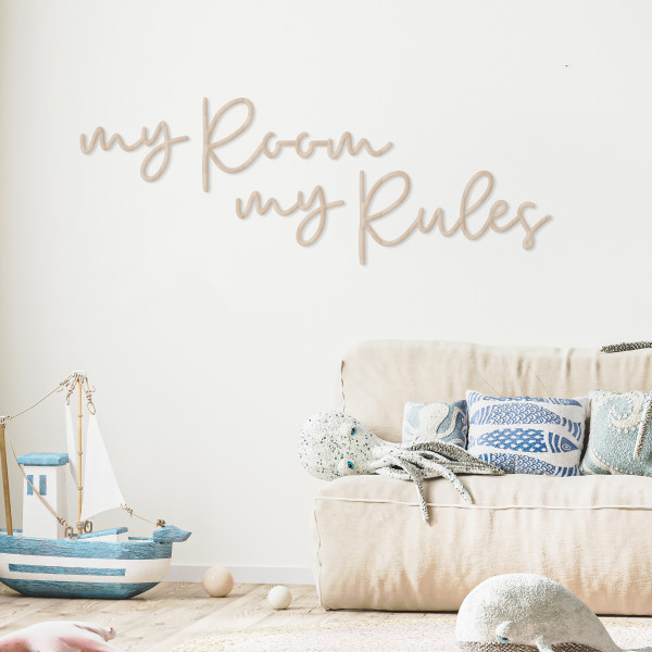 Invy Design - Schriftzug "my Room my Rules"