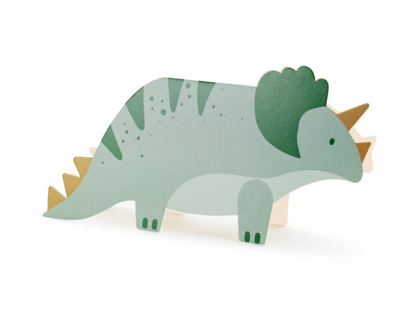 PartyDeco - Einladungskarten Triceratops