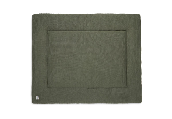 Jollein - Krabbeldecke 75x95cm Pure Knit Leaf Green