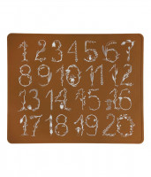 Lille Vilde - Ess- und Spielset Numbers Cocoa
