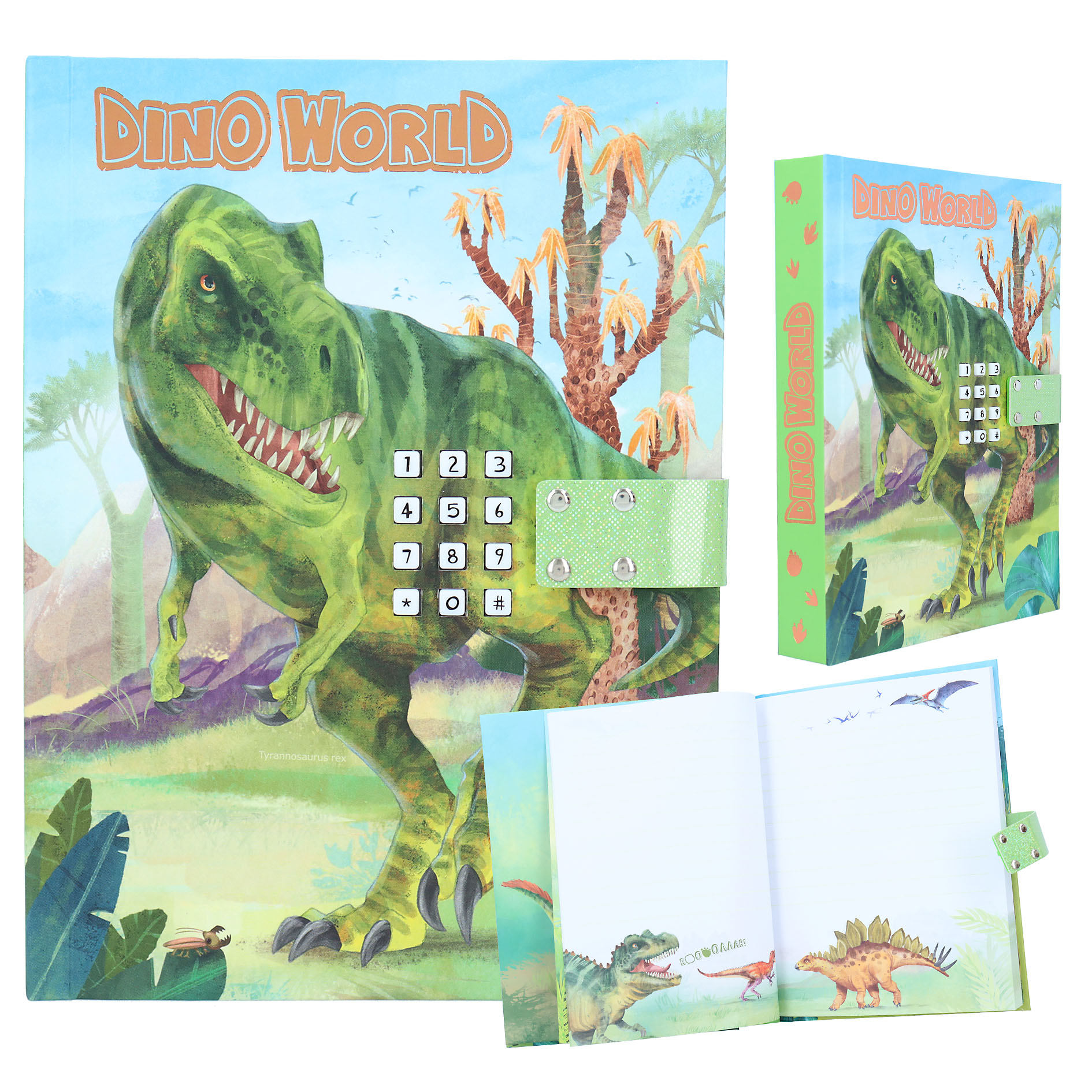 DINO WORLD - Tagebuch geheim Dreams4Kids | Kleinkind mit Kreativ-Spielzeug | Spielzeug Sound | 