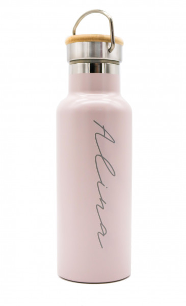 Invy Design - Trinkflasche rose 500ml mit Namen