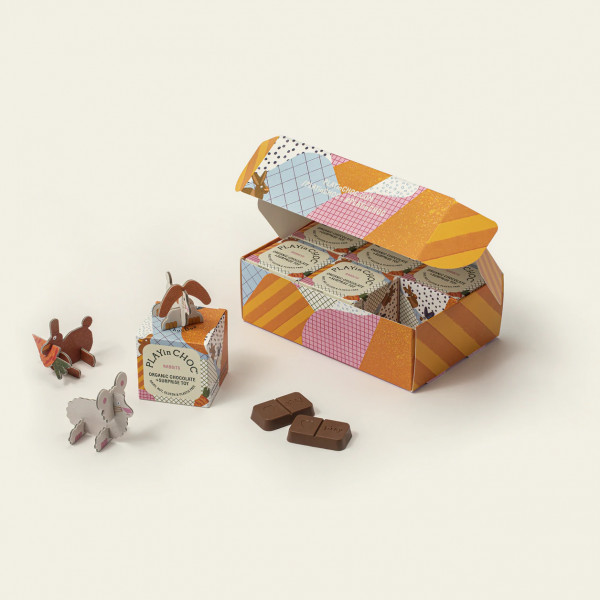 PLAYin CHOC - ToyChoc Box Geschenkset 6er "Hase"