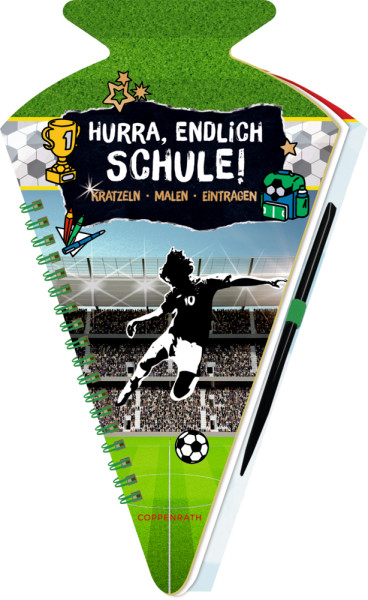 Spiegelburg - Schultüten-Kratzelbuch: Fußball