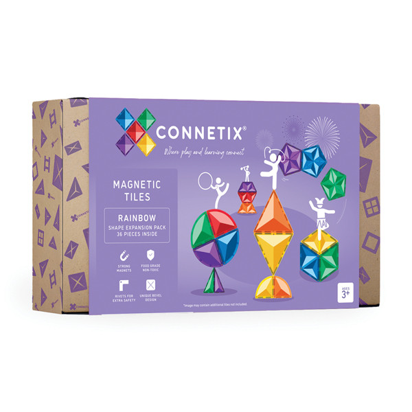 connetix - Magnetbausteine Rainbow Shape Pack 36-tlg.