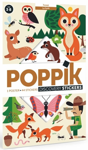 Poppik - Stickerposter Discovery Im Wald