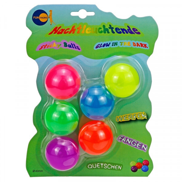 Fun Trading - Sticky Balls nachtleuchtend