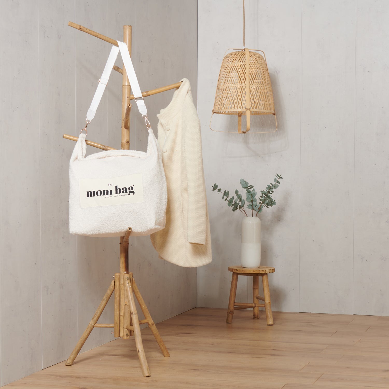 Nordic Coast Company - Mom Bag Boucle natur | Wickeltaschen & -zubehör |  Baby | Dreams4Kids