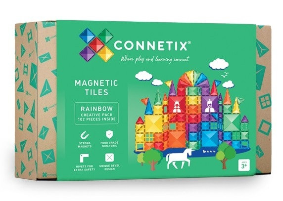 connetix - Magnetbausteine Rainbow Creative Pack 102-tlg.