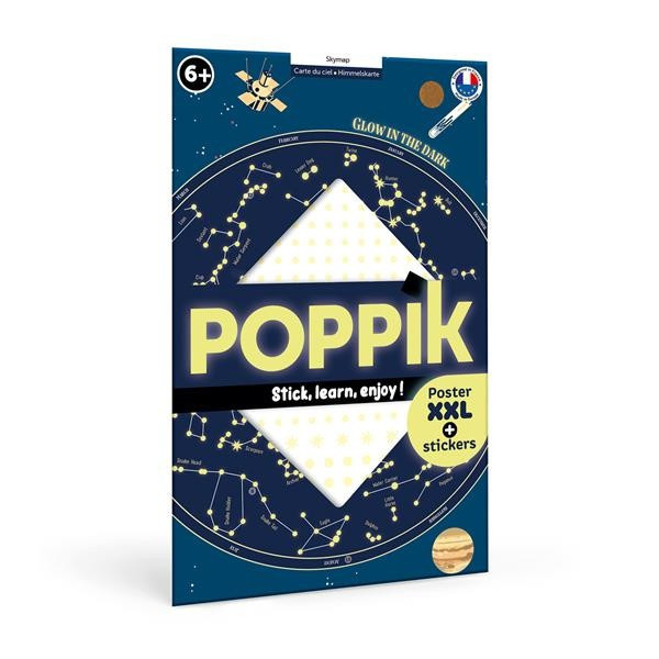 Poppik - Stickerposter Himmelskarte