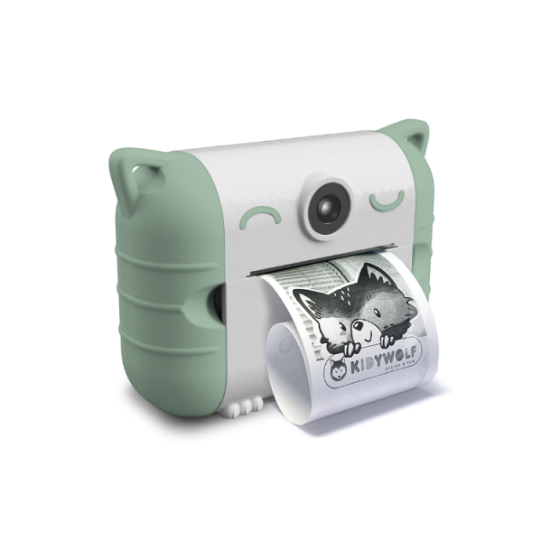 KIDYWOLF - Kidyprint Kinderkamera mit Sofortdruck grün