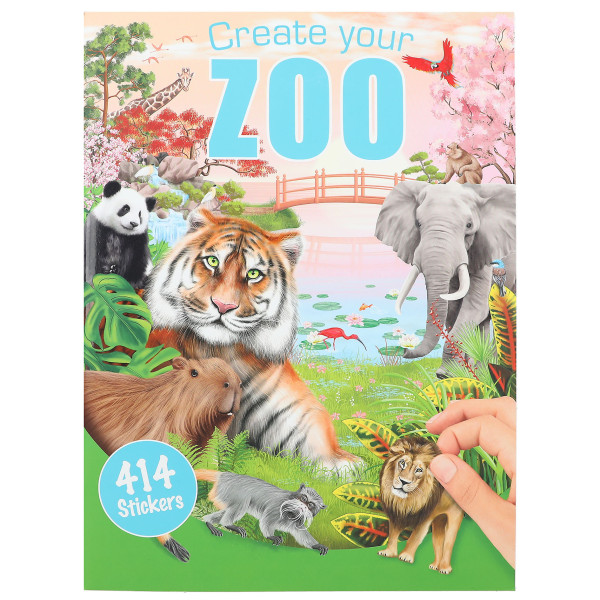Create your ZOO - Malbuch mit Stickern