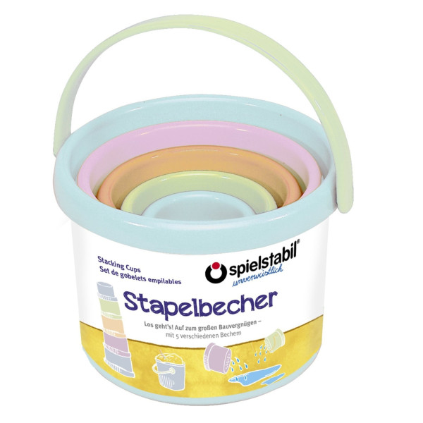 spielstabil - Stapelbecher-Set pastell 5-tlg.