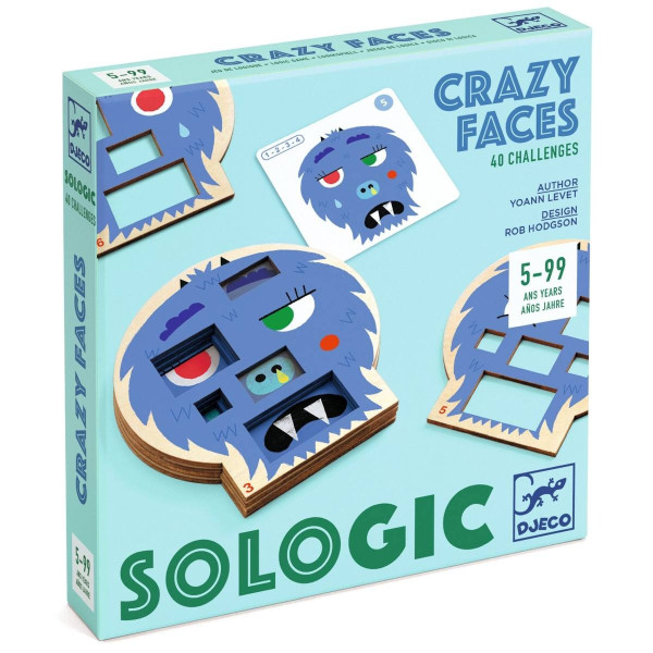 Djeco - Spiel: SOLOGIC Crazy faces