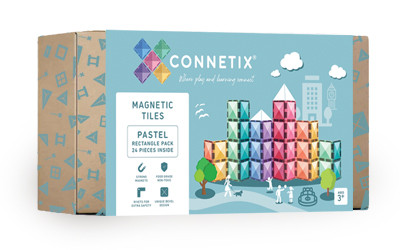 connetix - Magnetbausteine Pastel Rectangle Pack 24-tlg.