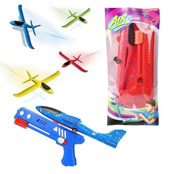 Toi-Toys - Schaumstoff-Flugzeug mt Shooterpistole