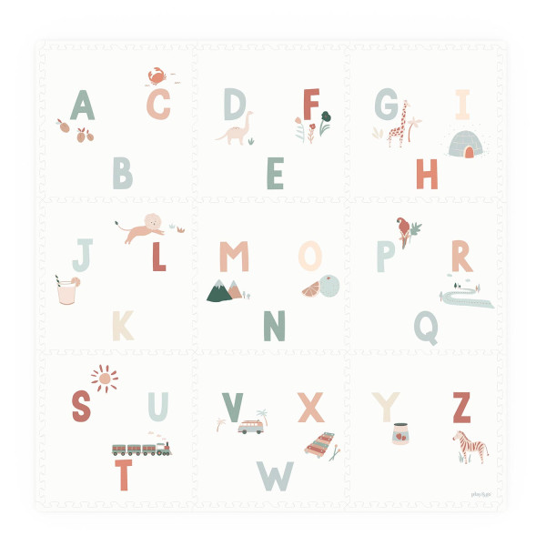 Play&Go - Puzzle-Spielmatte EEVAA 3in1 Alphabet/Terrazzo