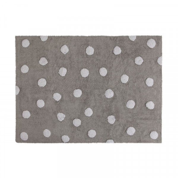 Lorena Canals - Teppich "Polka Dots" Grey/White 120 x 160