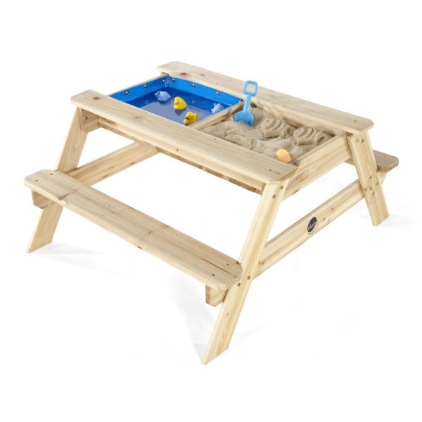 Plum - Sandkasten mit Wasserbecken und Picknicktisch aus Holz
