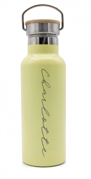 Invy Design - Trinkflasche lime 500ml mit Namen