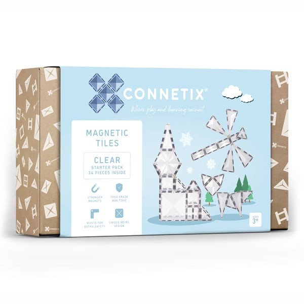 connetix - Magnetbausteine Clear Pack 34-tlg.