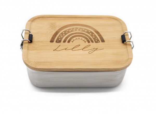 Invy Design - Lunchbox mit Namen "Regenbogen"